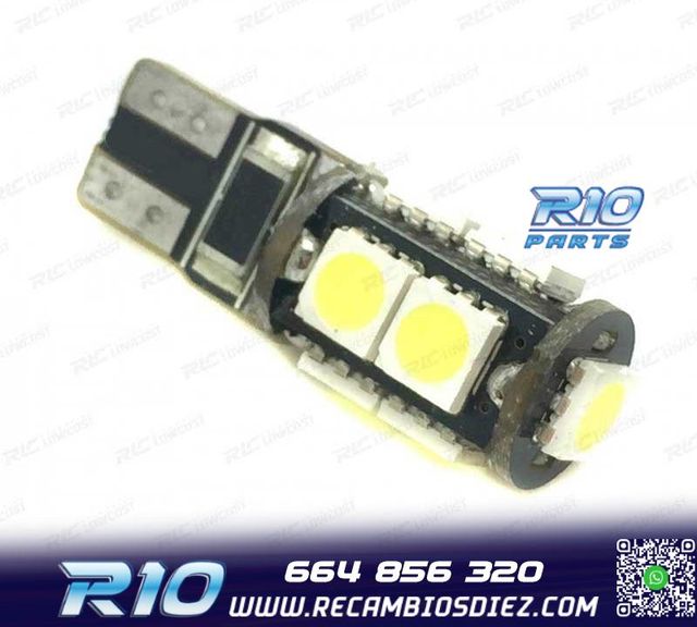 BOMBILLA LED T10 CANBUS 9LED