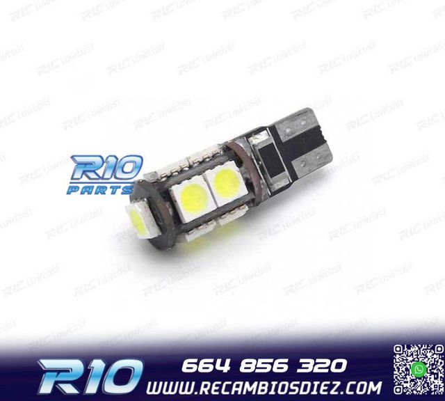 BOMBILLA LED T10 CANBUS 9LED