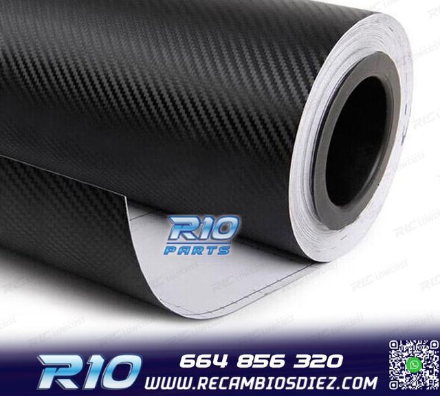 VINILO ADHESIVO CARBONO NEGRO