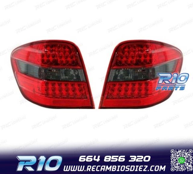 PILOTOS MERCEDES ML W164 05-08 LED ROJO AHUMADO