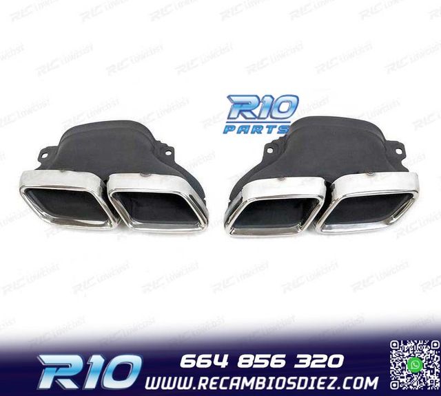 COLAS ESCAPE PARA MERCEDES CLASE GLC X253 CROMO