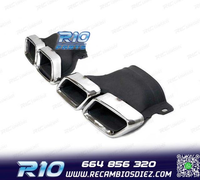 COLAS ESCAPE PARA MERCEDES CLASE GLC X253 CROMO