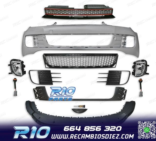 PARAGOLPES DELANTERO VOLKSWAGEN VW GOLF 6 08-12 LOOK GTI