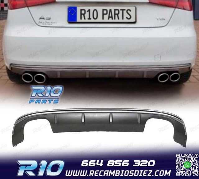 DIFUSOR AUDI A3 8V SPORTBACK 13- LOOK S3