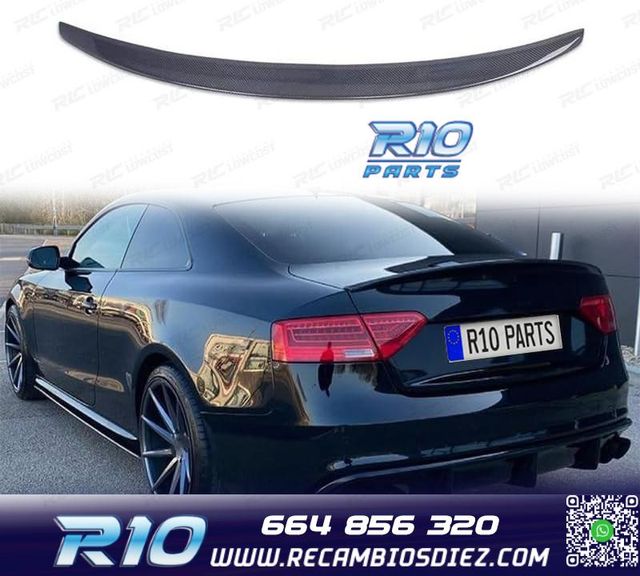 ALERÓN PESTAÑA AUDI A5 COUPE 07-16 CARBONO