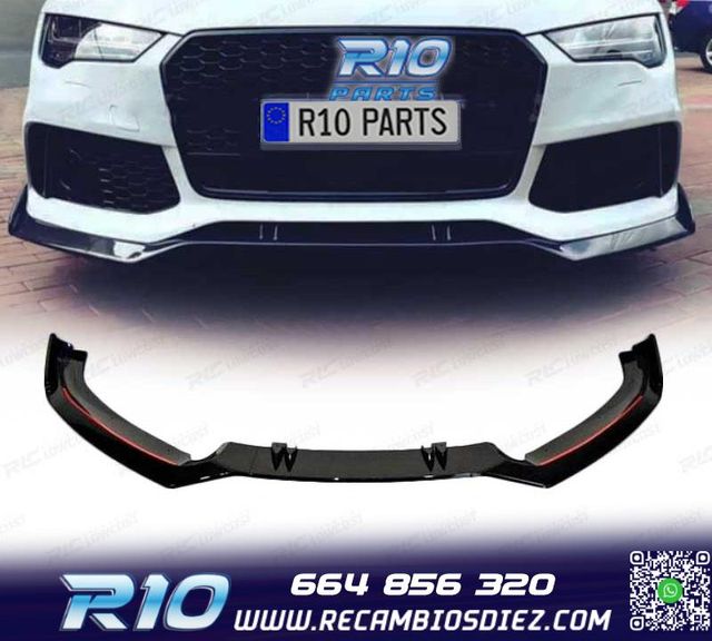 SPOILER LIP AUDI A7 11-18 LOOK RS7 NEGRO
