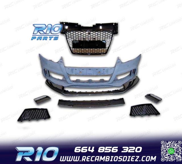 PARAGOLPES DELANTERO AUDI TT 8J 06-14 LOOK RS CARBONO
