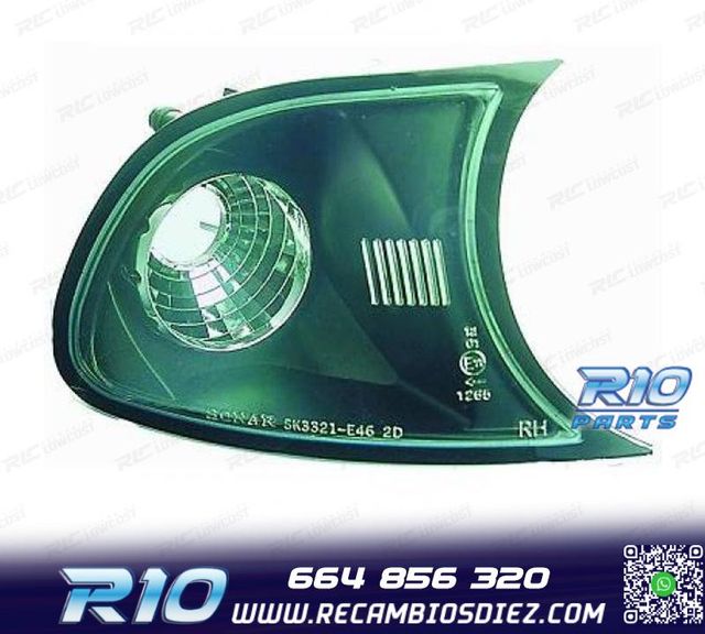 INTERMITENTES FRONTALES BMW E46 01-03 FONDO NEGRO