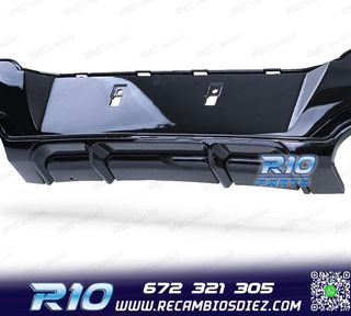 DIFUSOR BMW F20 F21 10-15 LOOK M PERFORMANCE NEGRO BRILLO