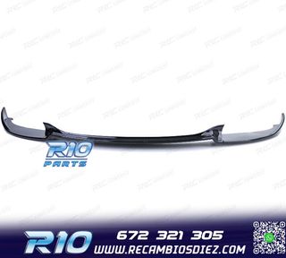 SPOILER LIP BMW E60 E61 07-10 LOOK M5 NEGRO BRILLO