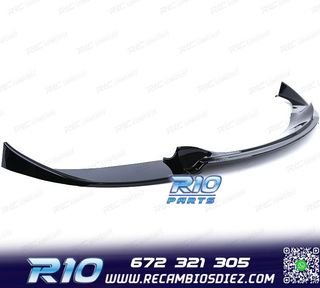 SPOILER LIP BMW E60 E61 07-10 LOOK M5 NEGRO BRILLO