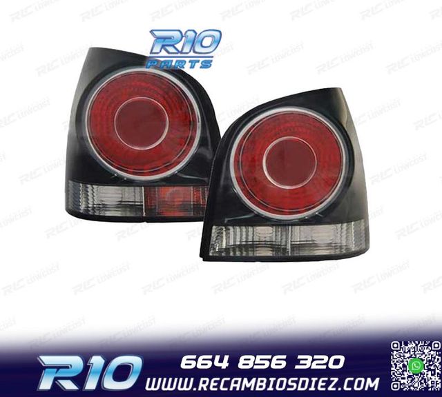 PILOTOS VOLKSWAGEN VW POLO 05-09 FONDO NEGRO