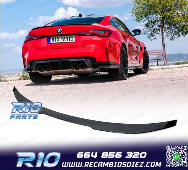 ALERÓN SPOILER BMW G22 LOOK M4 NEGRO BRILLO
