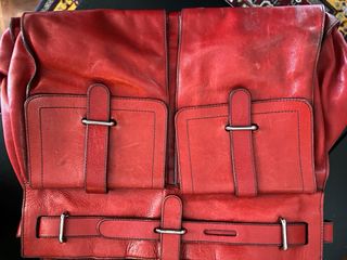 Borsa a mano Furla vera pelle rossa