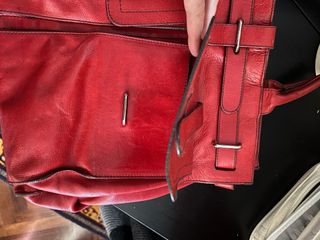 Borsa a mano Furla vera pelle rossa