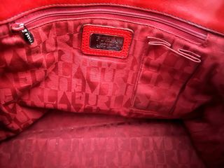 Borsa a mano Furla vera pelle rossa