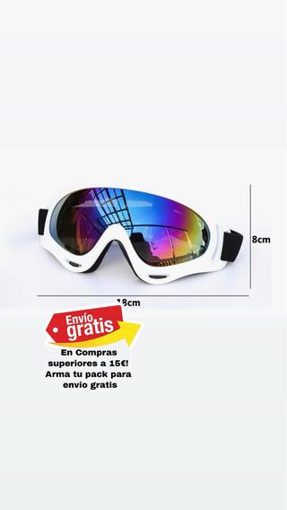 Occhiali da sci e snowboard unisex antiappannamento UV