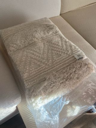 Alfombra lana beige 260x160