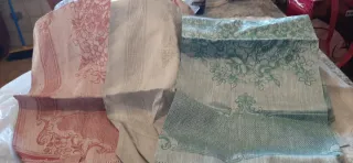 3 Asciugamani Lino con Inserti Aida