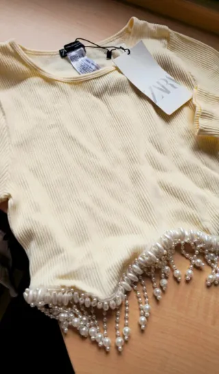 Top Zara perlas