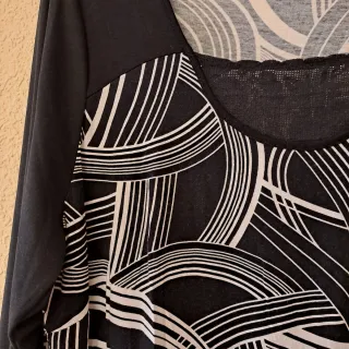 Vestidos Talla Grande Negro y Blanco