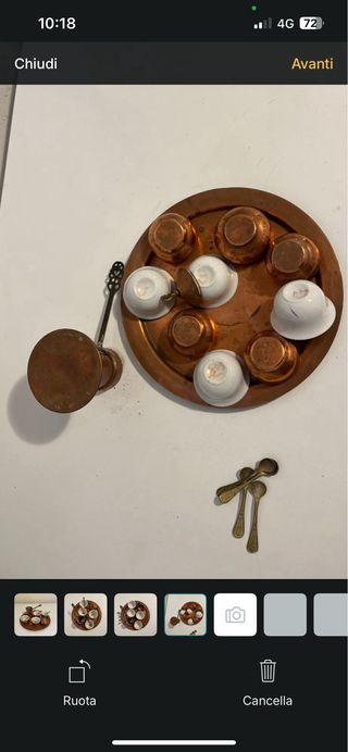 Set Caffè Rame e Ceramica