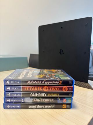 PS4 1TB + 1 Mando + Juegos