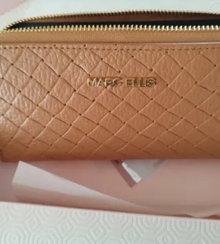 Portafogli vera pelle Marc Ellis intreccio