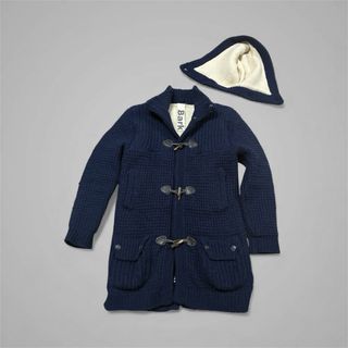Bark cappotto blu con cappuccio