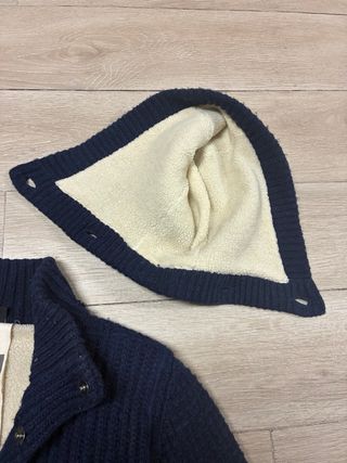 Bark cappotto blu con cappuccio