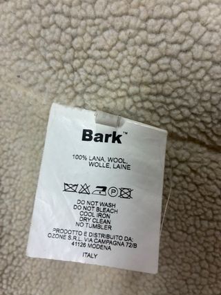 Bark cappotto blu con cappuccio