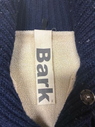 Bark cappotto blu con cappuccio