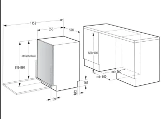 Lavavajillas Hisense HV663C60 Integración Total
