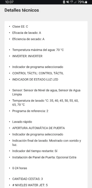 Lavavajillas Hisense HV663C60 Integración Total