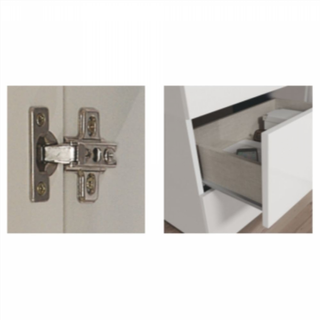 Mueble Auxiliar De Cocina. Blanco Artik/Roble Can