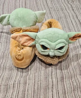 Zapatillas Casa Bebé Yoda Peluche