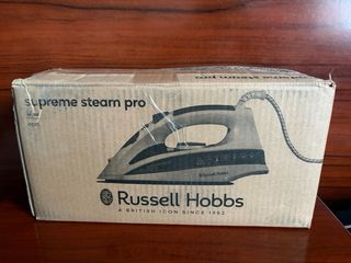 Plancha de vapor blanca y azul