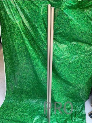 Barrette per tende Amazon Basics con terminali coperti, 183-365,8 cm, nichel