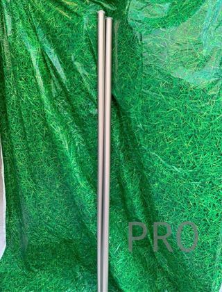 Barrette per tende Amazon Basics con terminali coperti, 183-365,8 cm, nichel