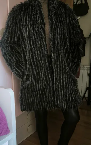 Abrigo pelo largo mujer Talla L