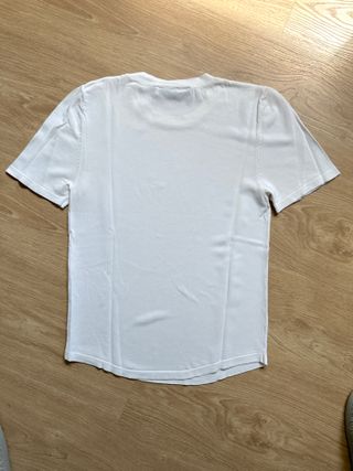 Top Punto Zara Blanco Talla M Manga Corta