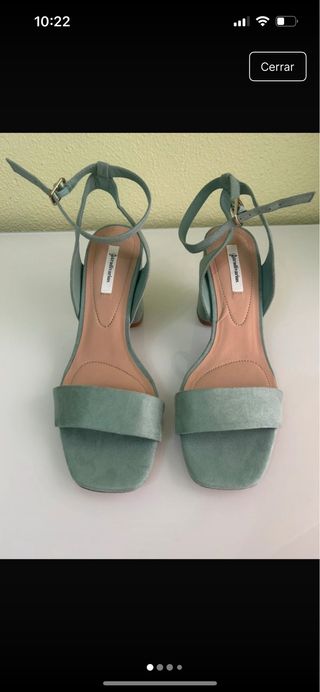 Sandalias Stradivarius verdes