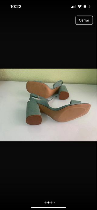 Sandalias Stradivarius verdes