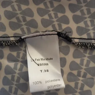 Abito fantasia bianco e nero