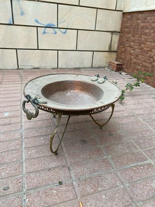 Brasero di rame antico