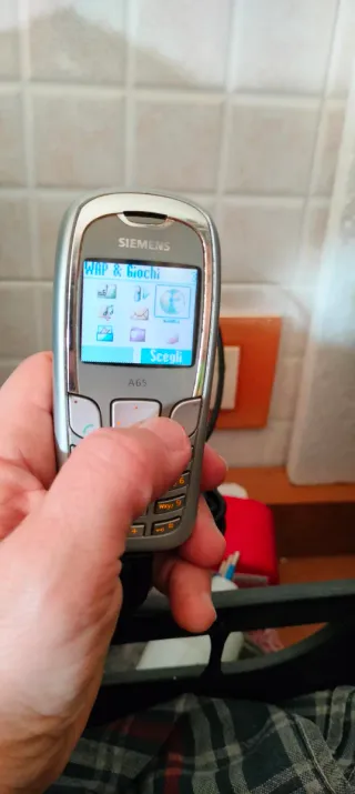 Siemens A65 Cellulare Vintage Argento