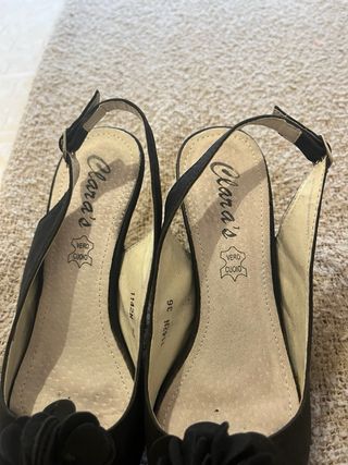 Sandalias Clara's Negras Talla 36