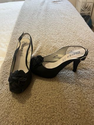 Sandalias Clara's Negras Talla 36