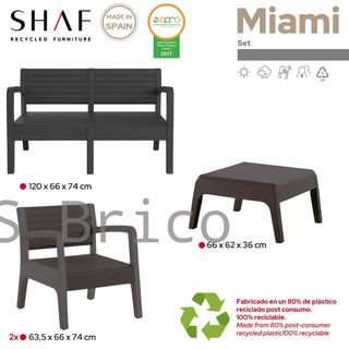 Mobili da Giardino Miami Grafite