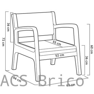 Mobili da Giardino Miami Grafite